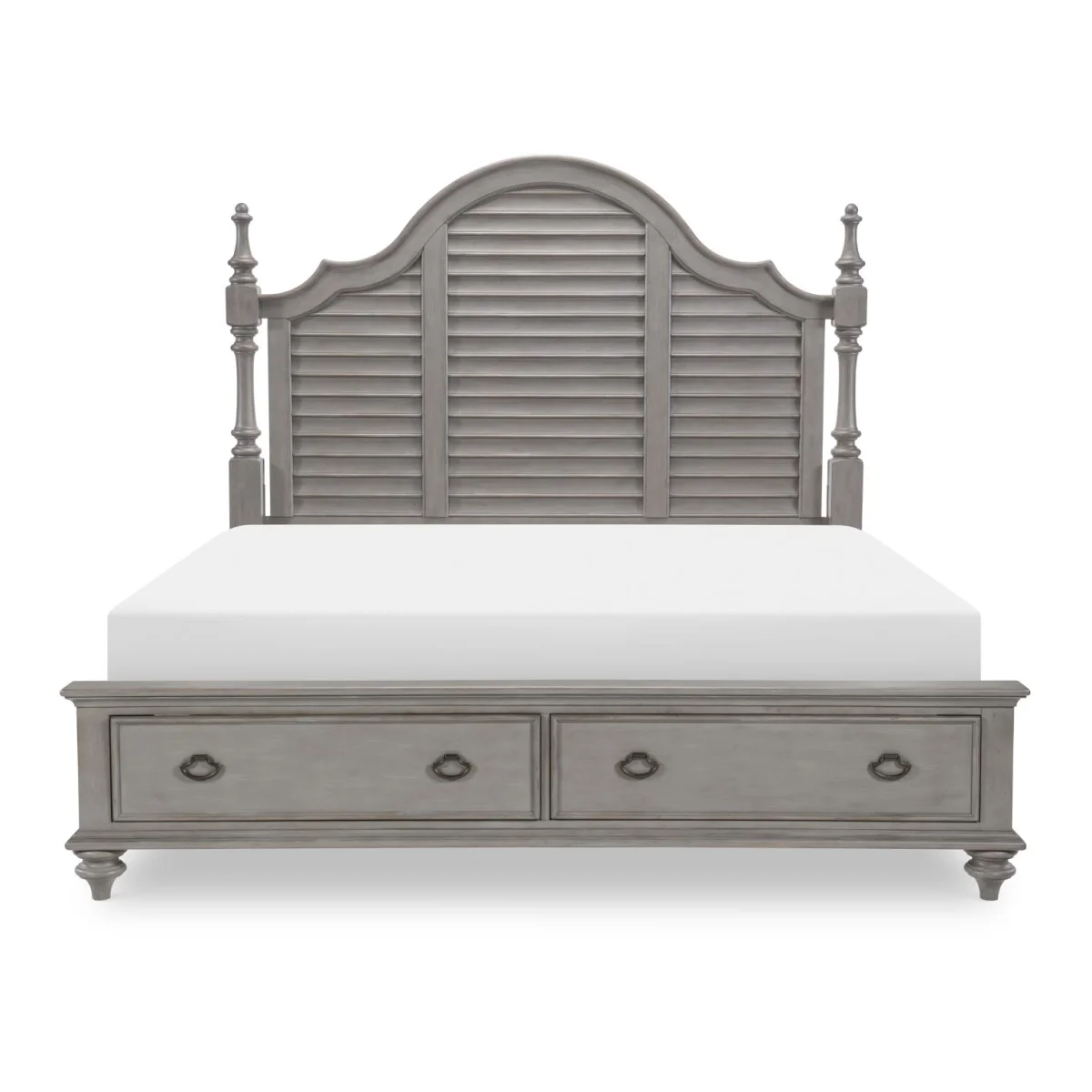 Complete Louvered Poster Bed W. Storage Fb – Queen 5/0 Beds Beds 6