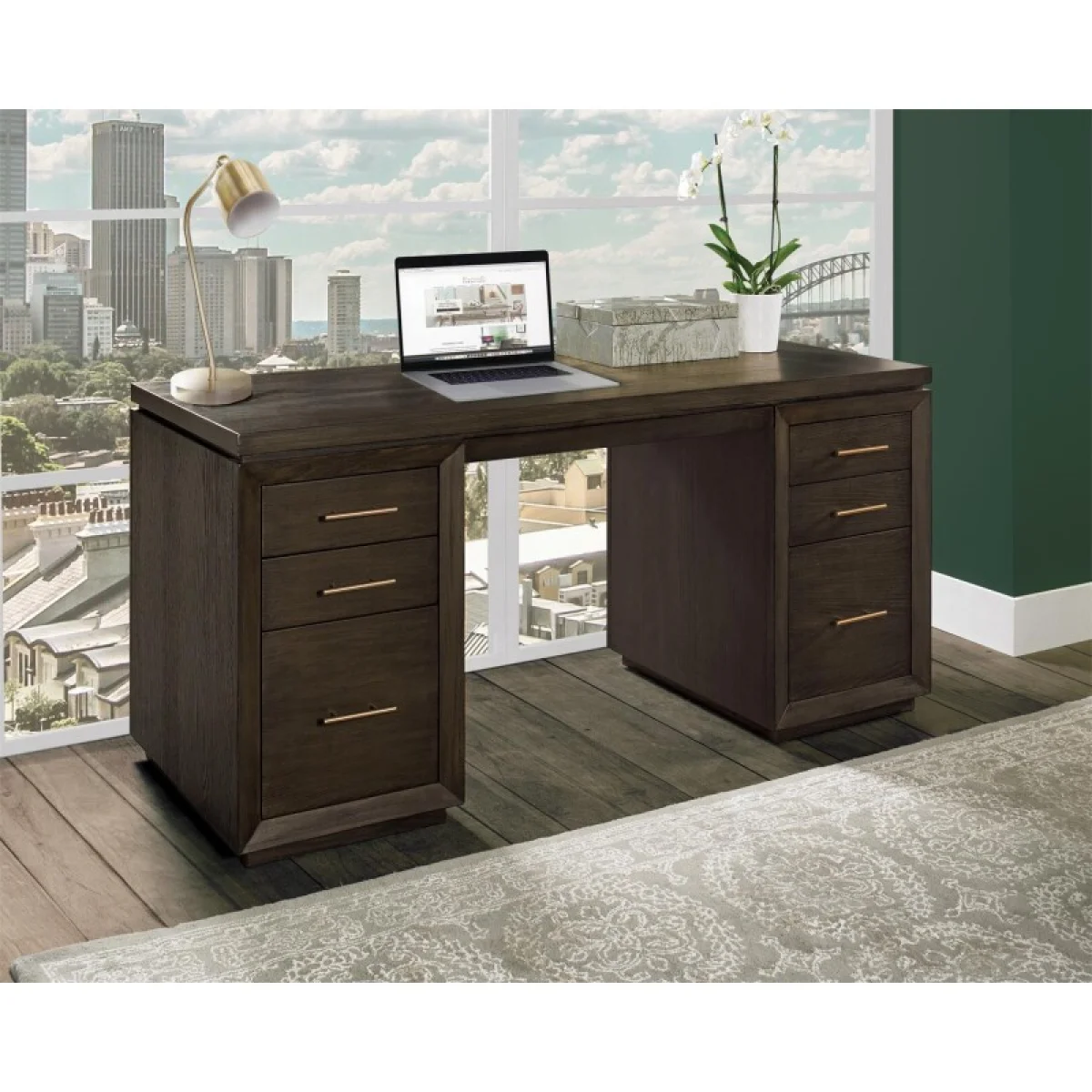 Executive Desk Desks Brown 4