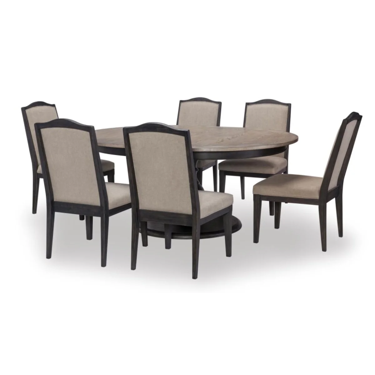 Complete Round Table Dining Sets black 6