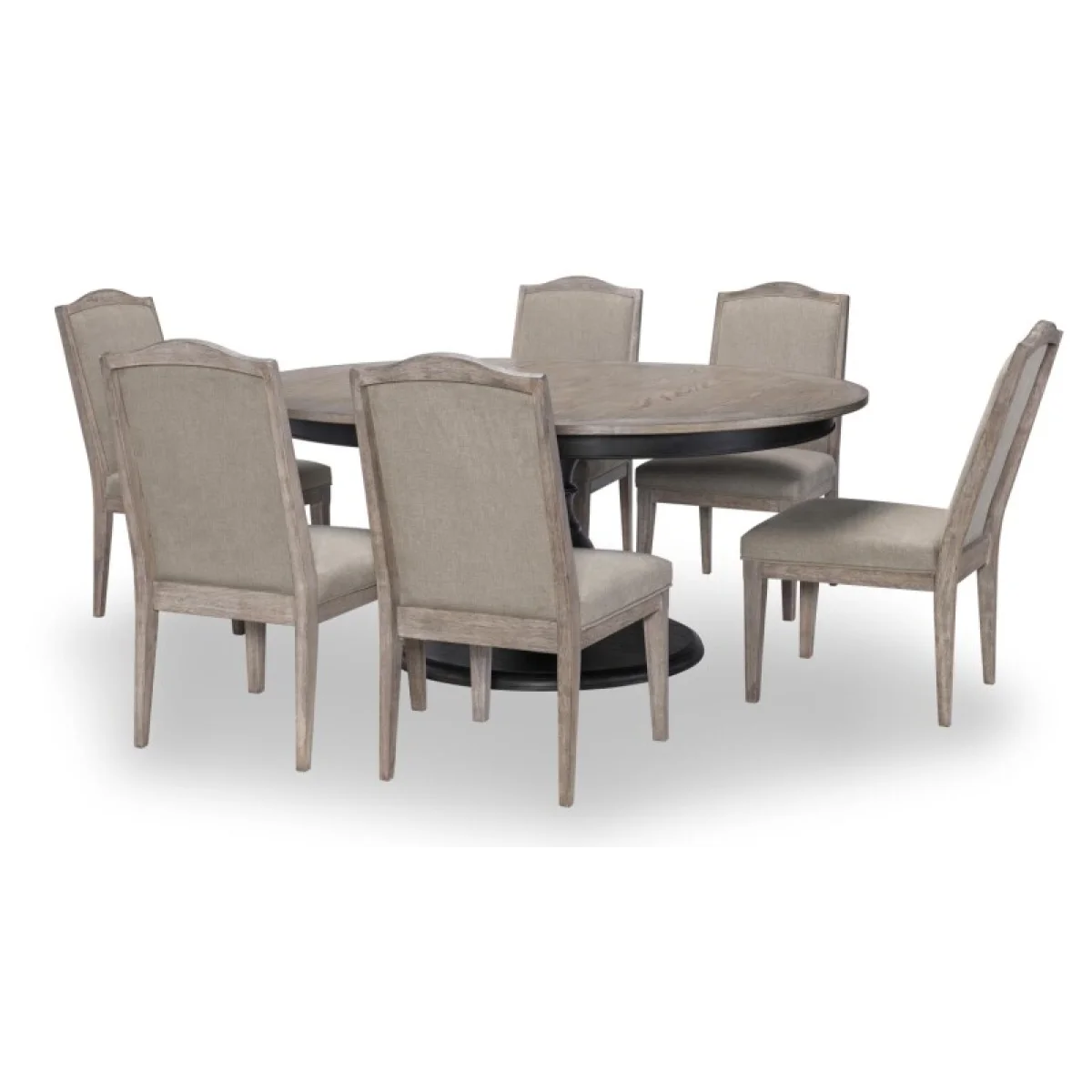 Complete Round Table Dining Sets black 8