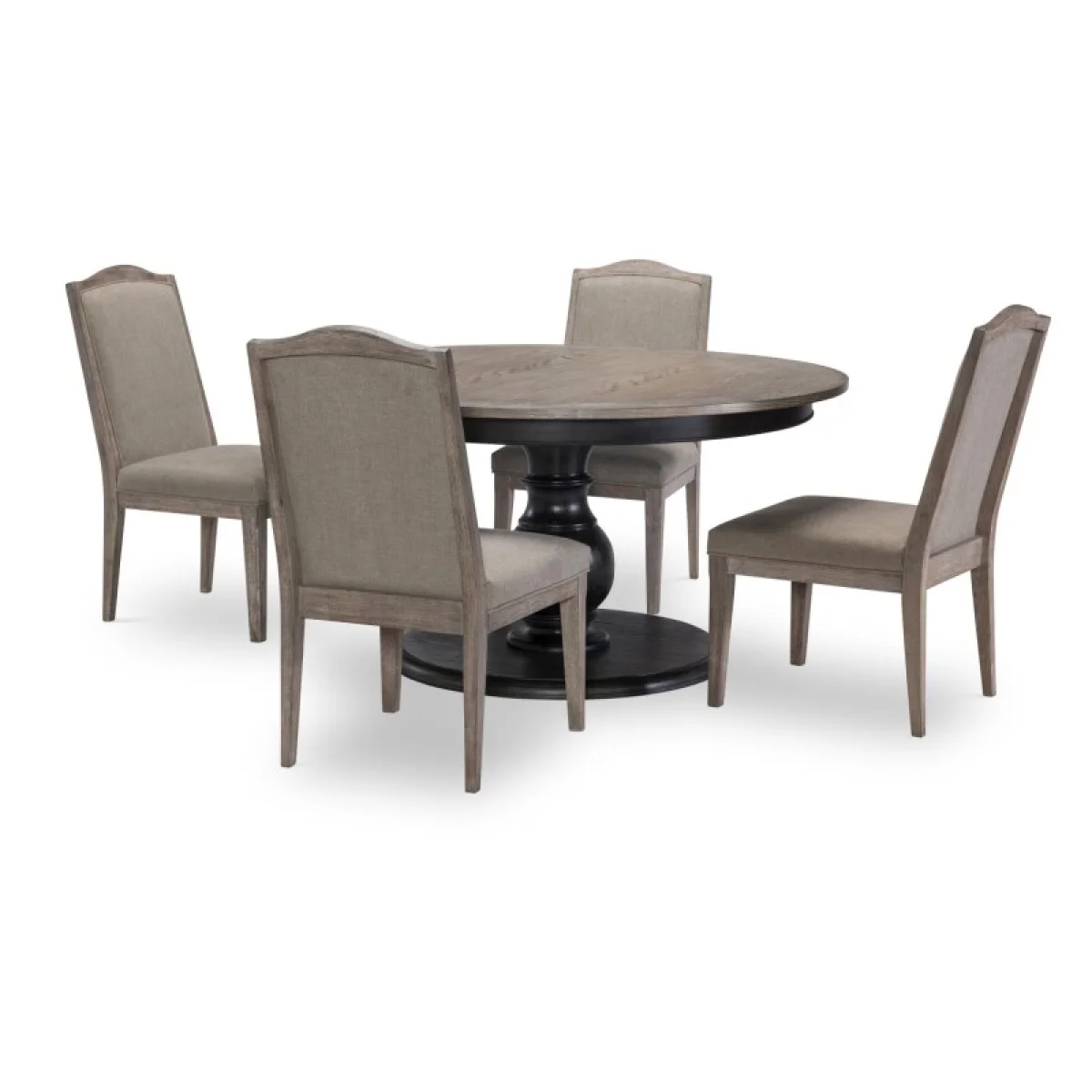 Complete Round Table Dining Sets black 9