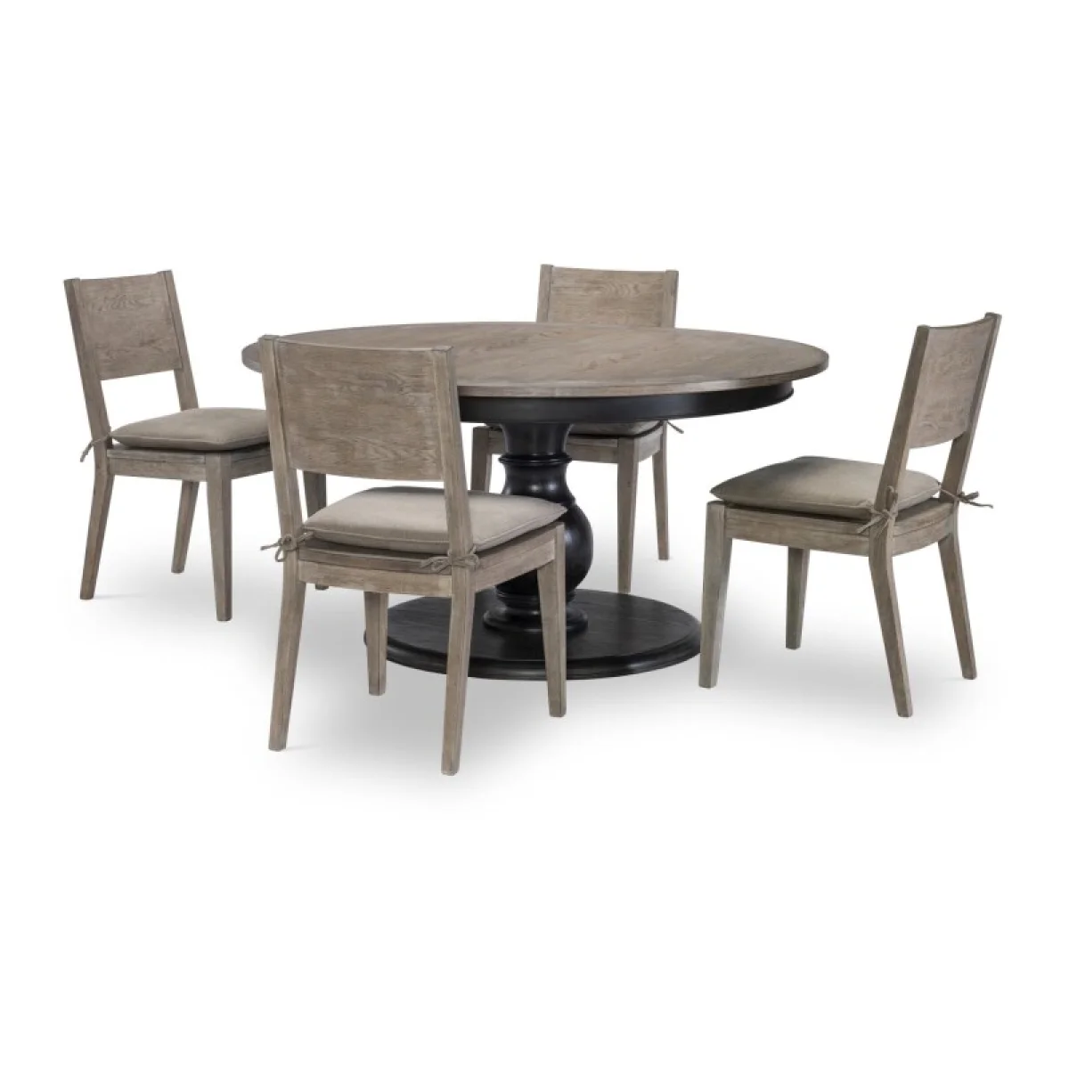 Complete Round Table Dining Sets black 12