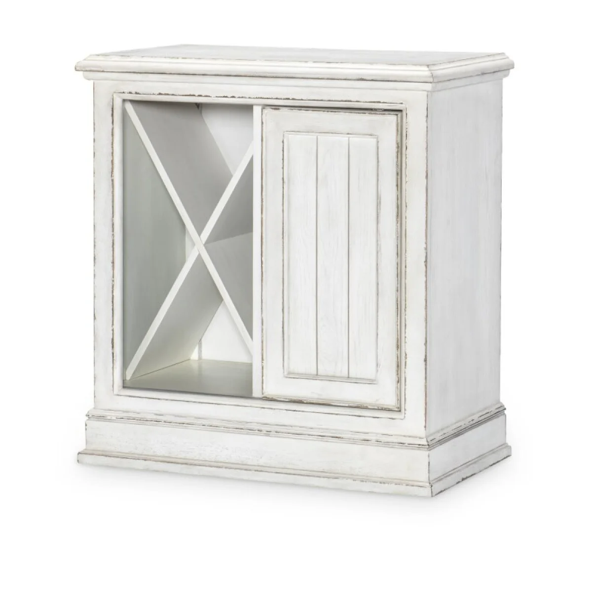 Wine Bar Cabinet Bar Furniture Aged White 7