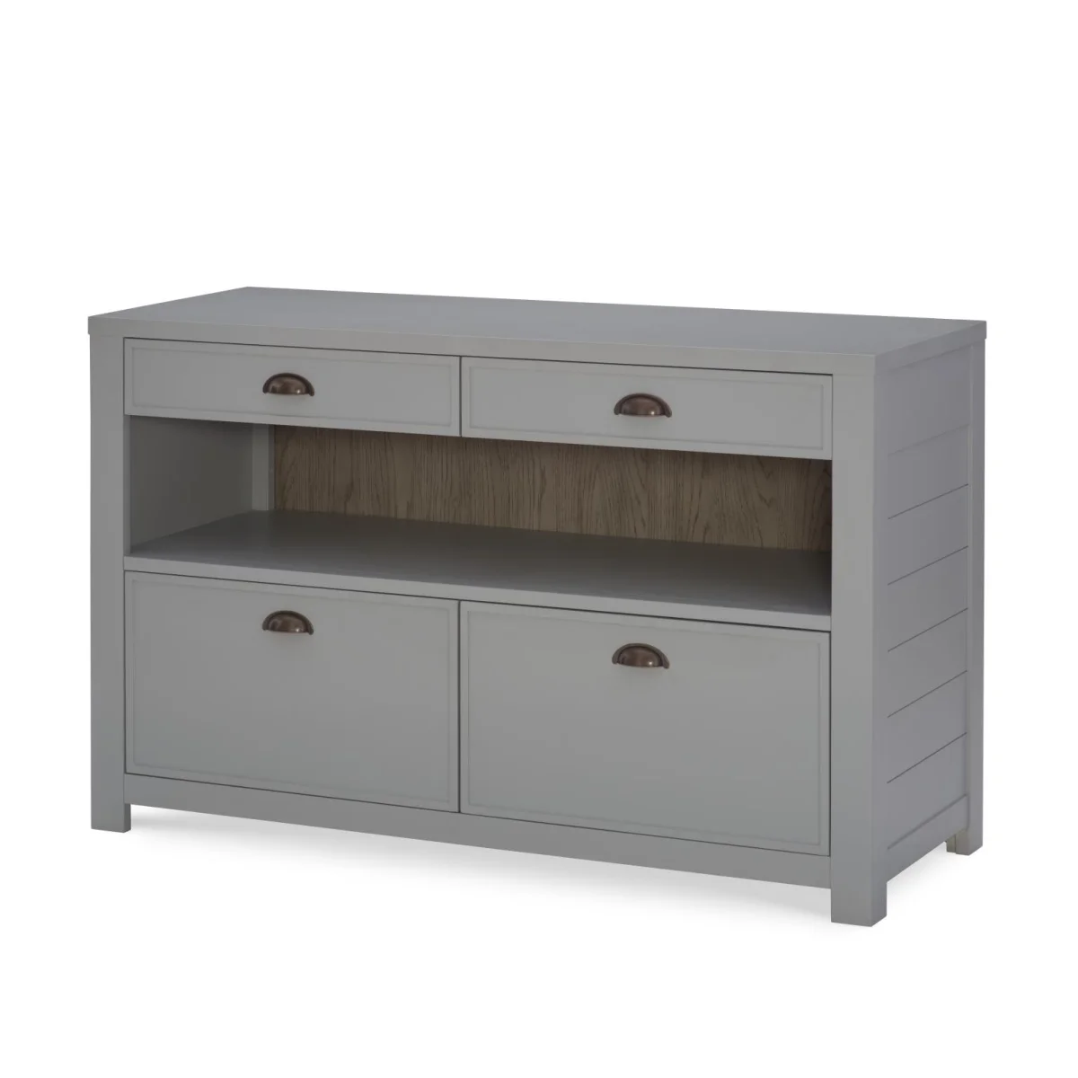 Home Office Credenza Office Storage Gray 4