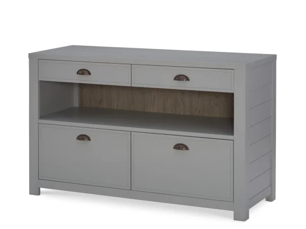 Home Office Credenza Office Storage Gray