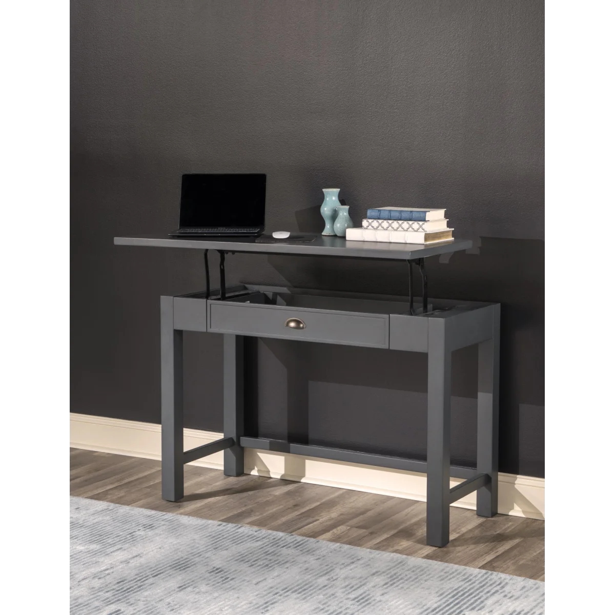 Lift-top Writing Desk Desks black 7