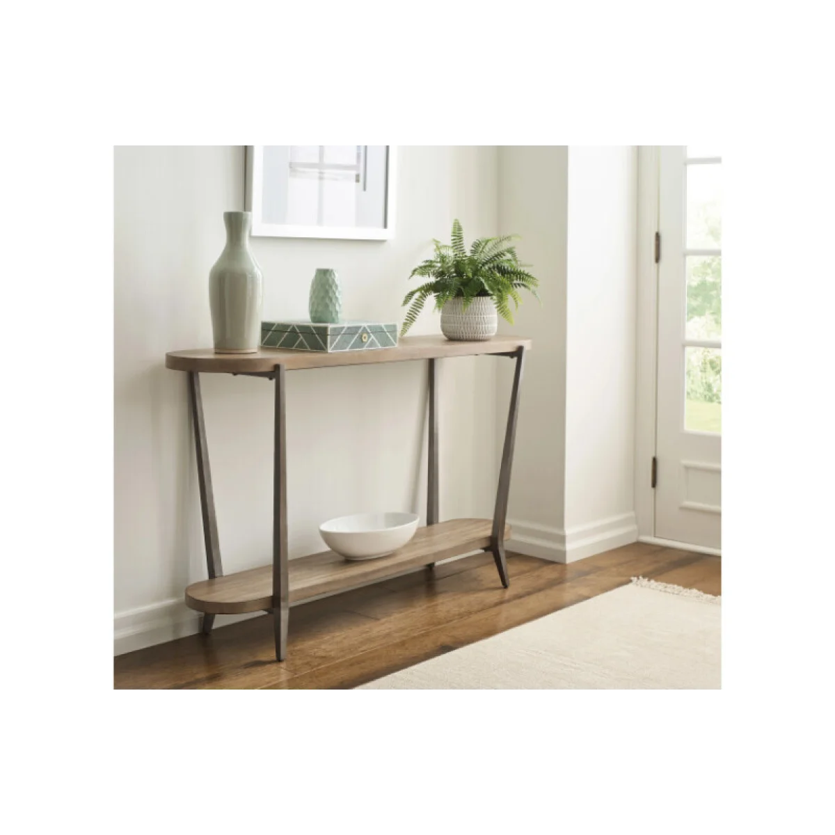Tanna Oval Sofa Table Sofa Tables Gray 6
