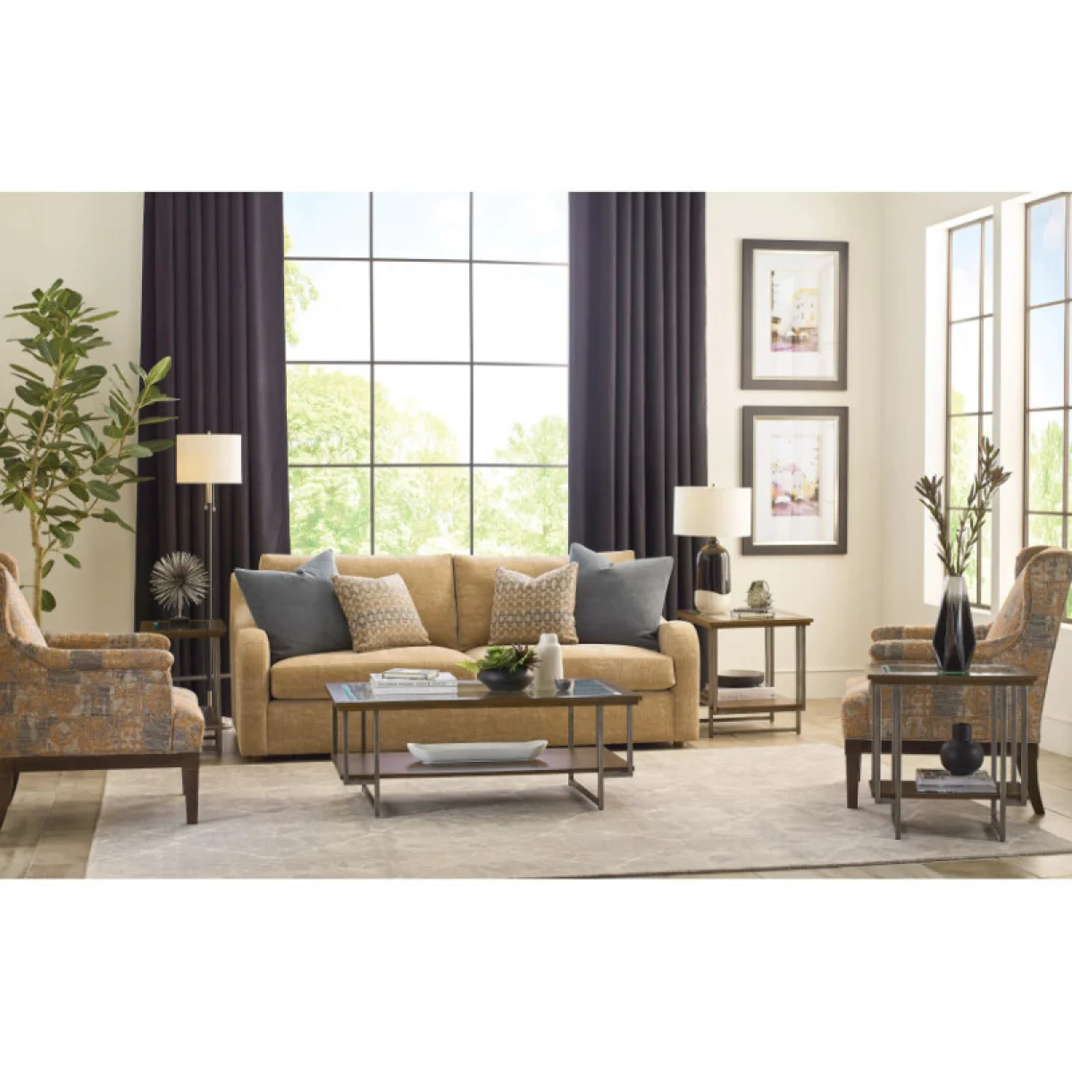 Ingrid Rectangular Chairside Table Chairside Tables Brown 7