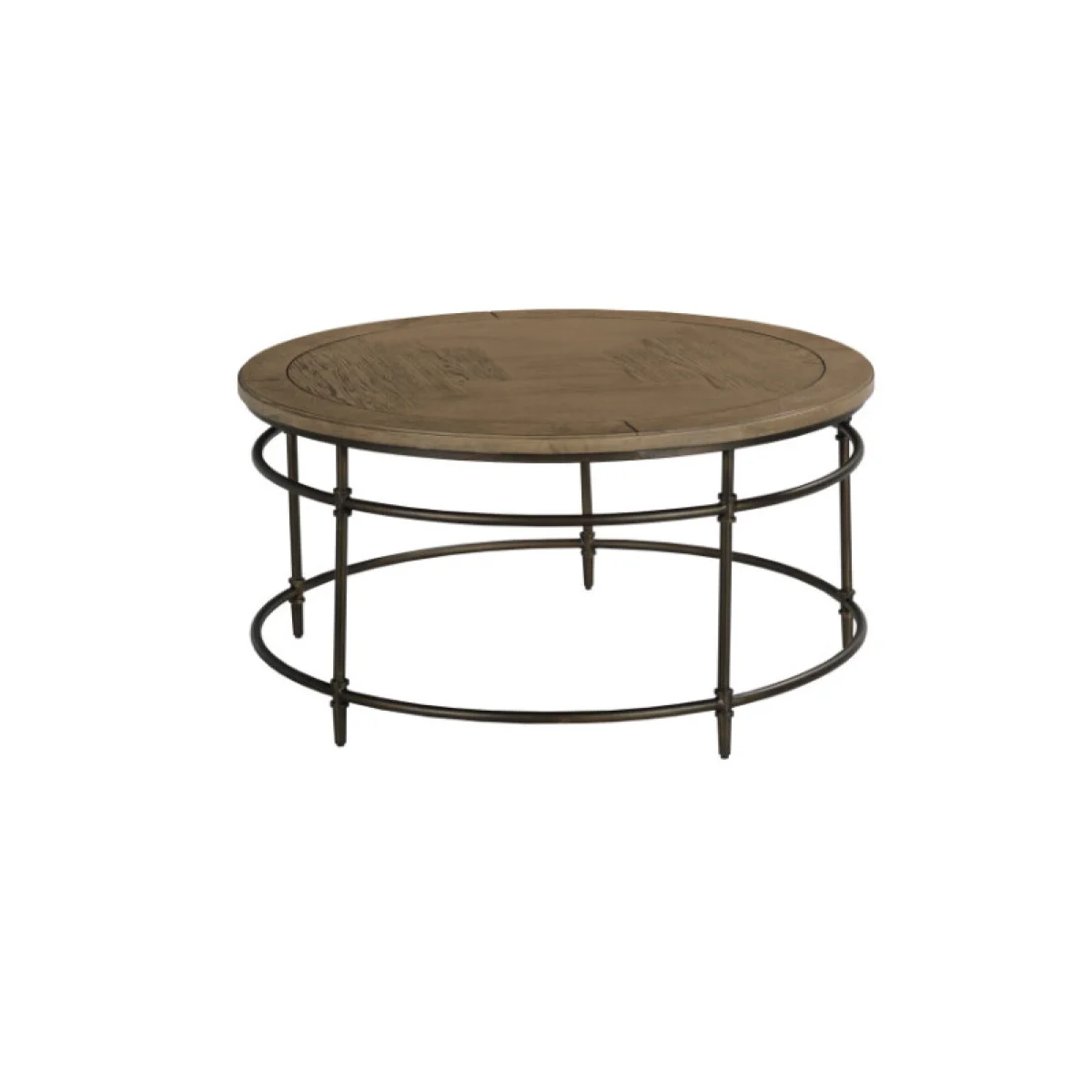 Crossroads-hamilton Round Coffee Table Cocktail & Coffee Tables Brown 4