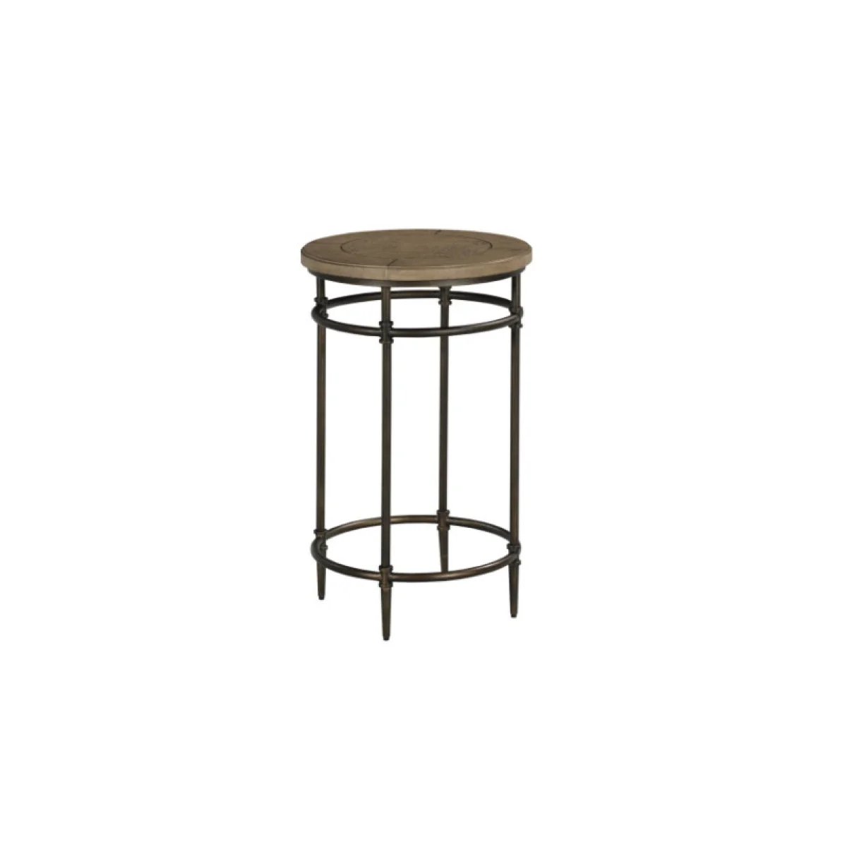 Crossroads-hamilton Round Chairside Table Chairside Tables Brown 4
