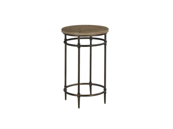 Crossroads-hamilton Round Chairside Table Chairside Tables Brown