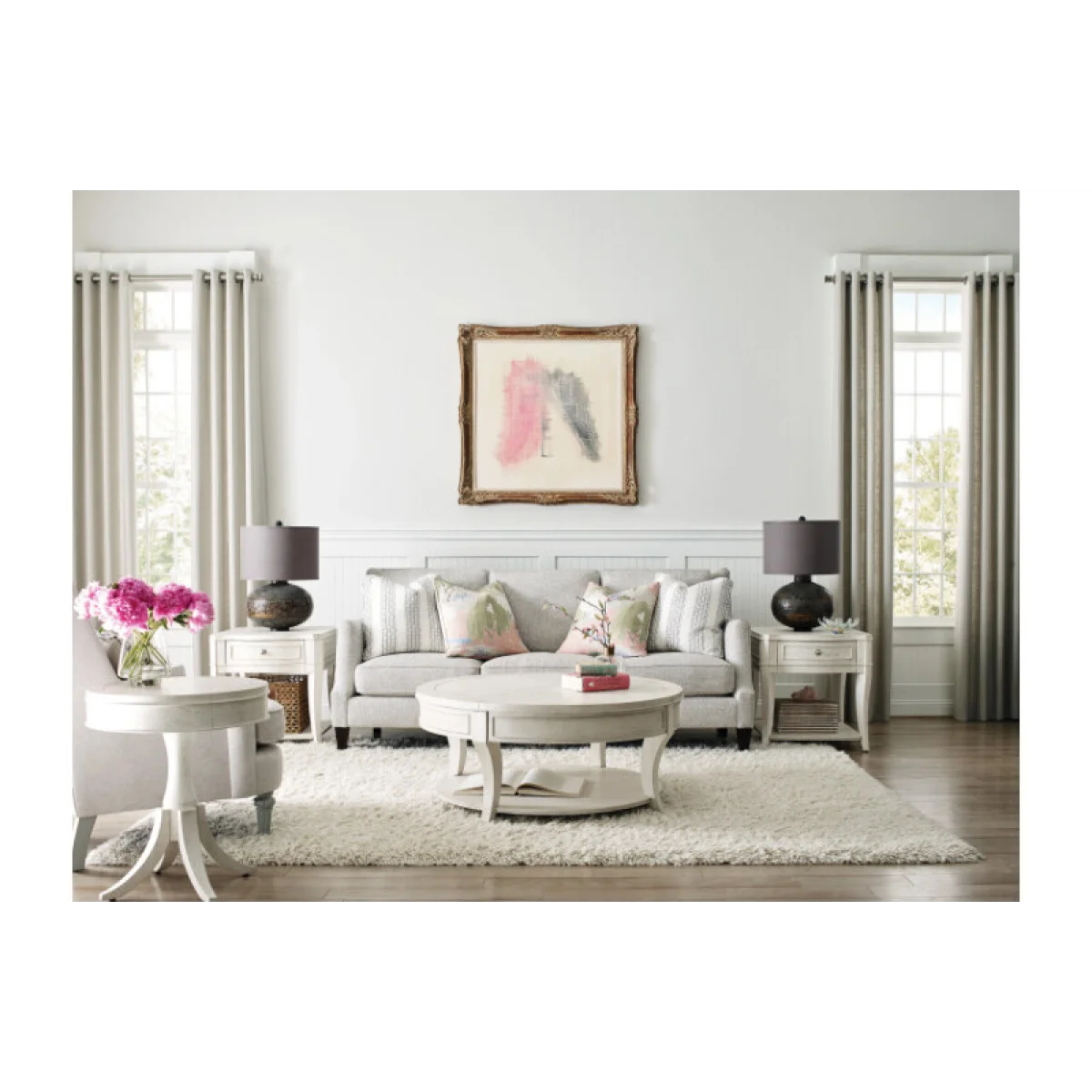 Harmony Marcella Round Coffee Table Cocktail & Coffee Tables black 6