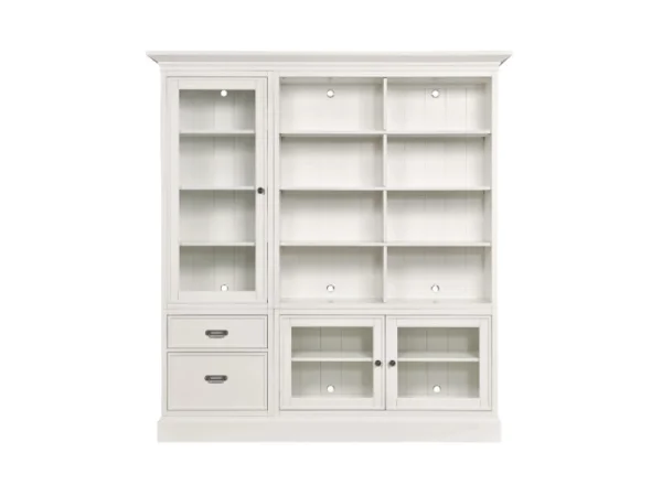 Complete Bookcase Bed Twin Youth Beds Bleached Linen 22