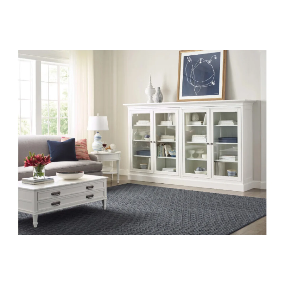 Structures Quad Mid Height Display Bookcases black 7