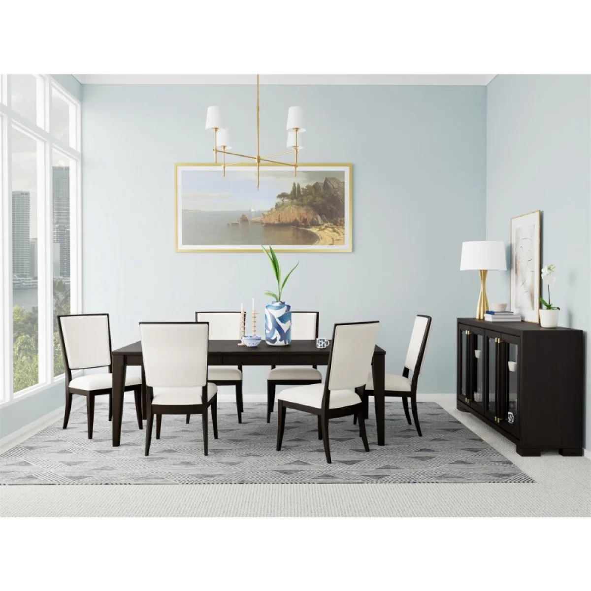 Rectangular Dining Table Dining Tables black 4