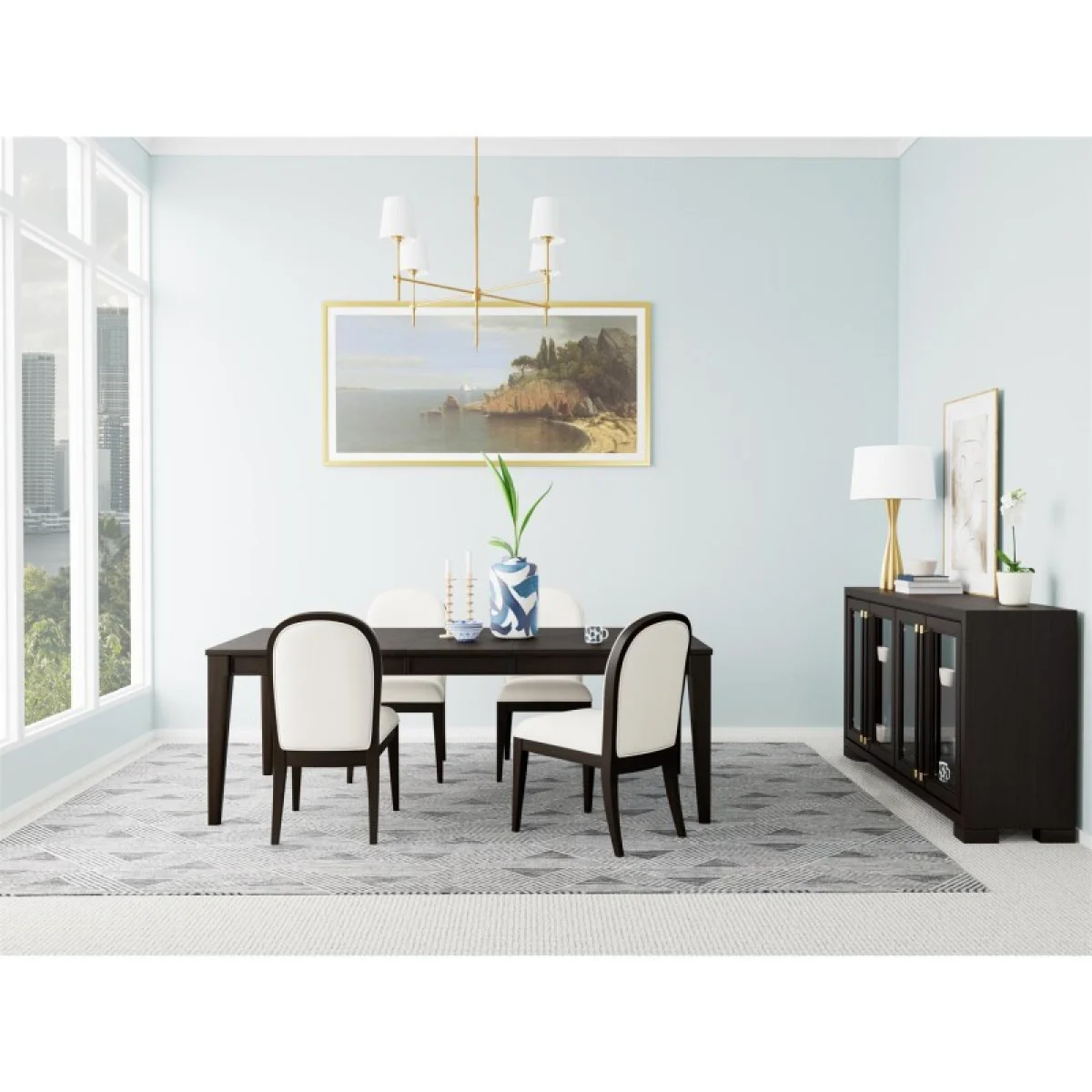 Rectangular Dining Table Dining Tables black 13