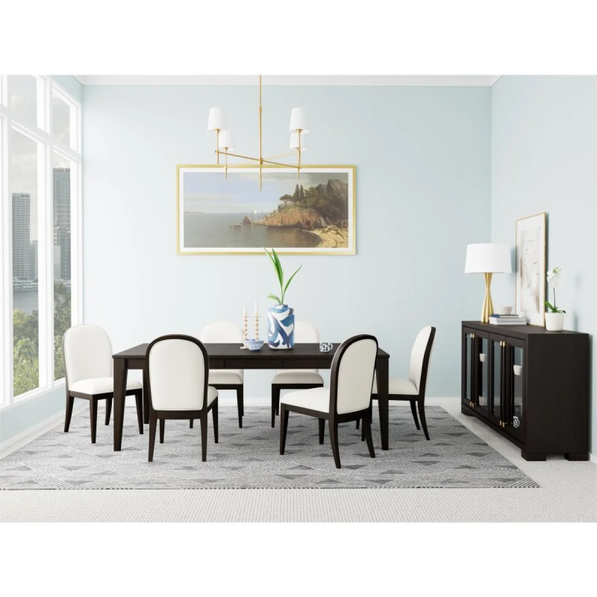 Rectangular Dining Table Dining Tables black 15