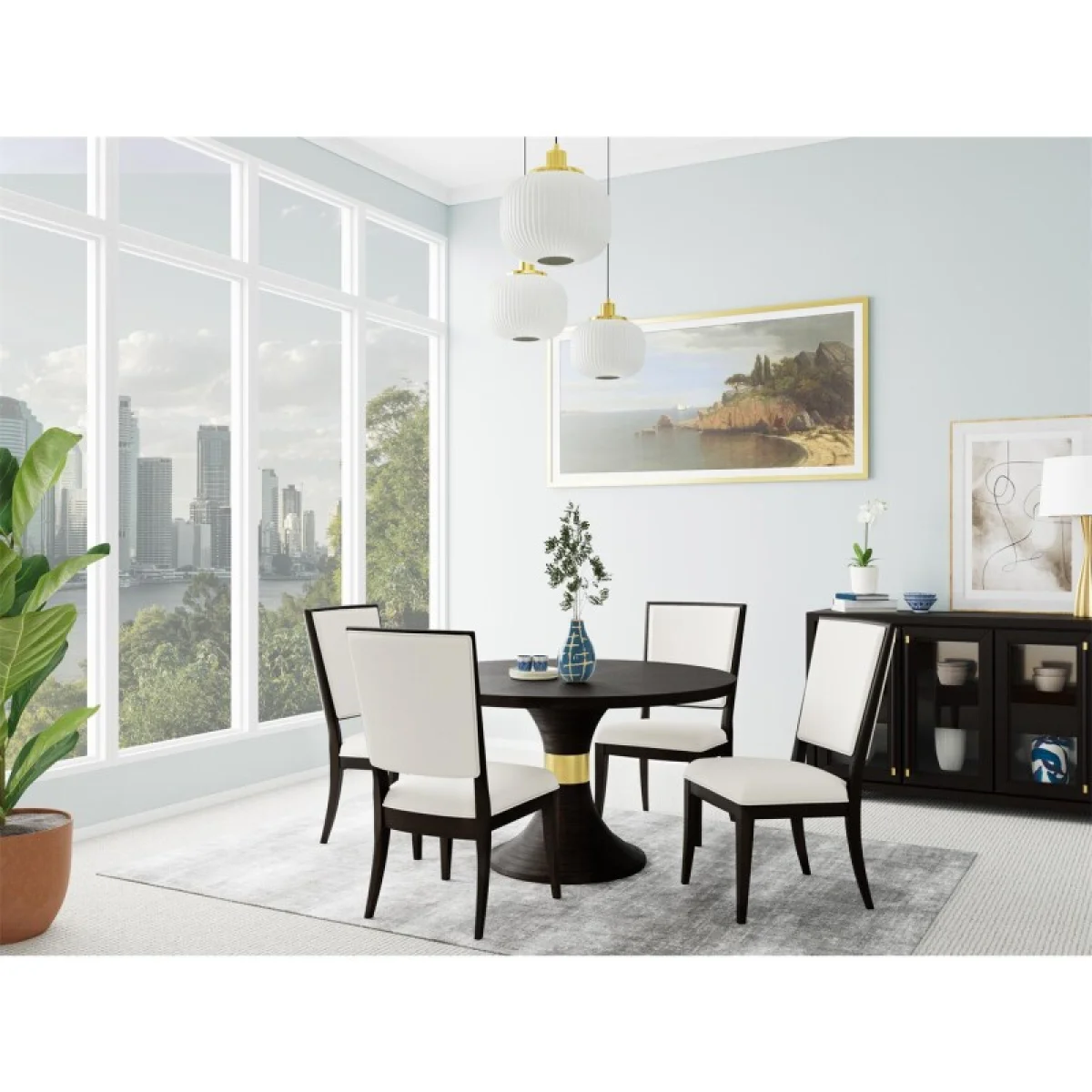 Uph Side Chair 2in Chairs & Benches black 9