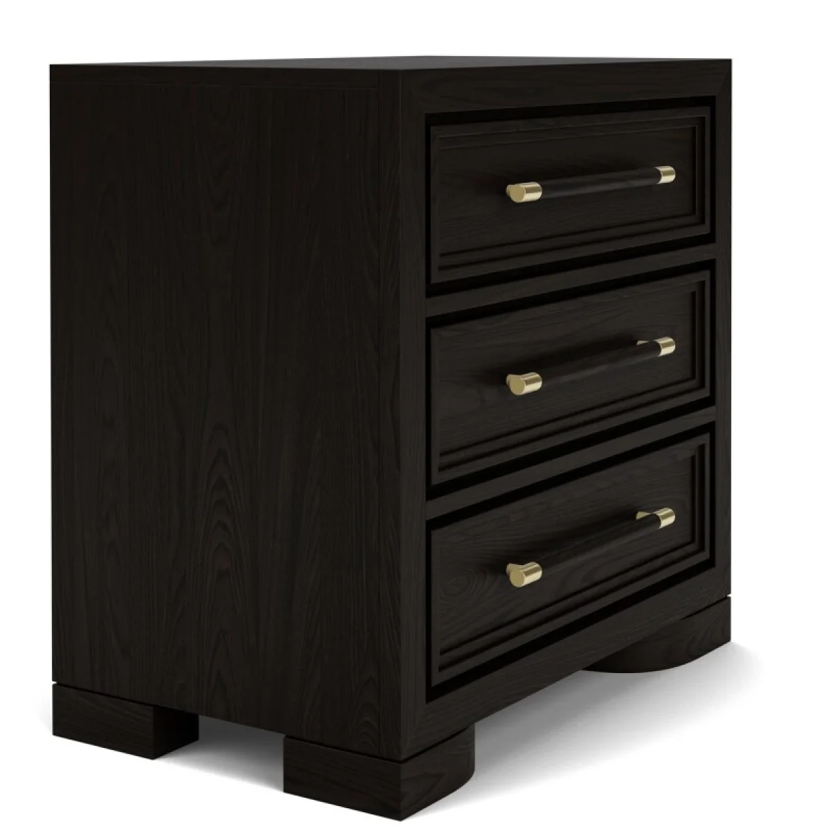 3 Drawer Nightstand Nightstands black 13
