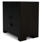 3 Drawer Nightstand Nightstands black 27