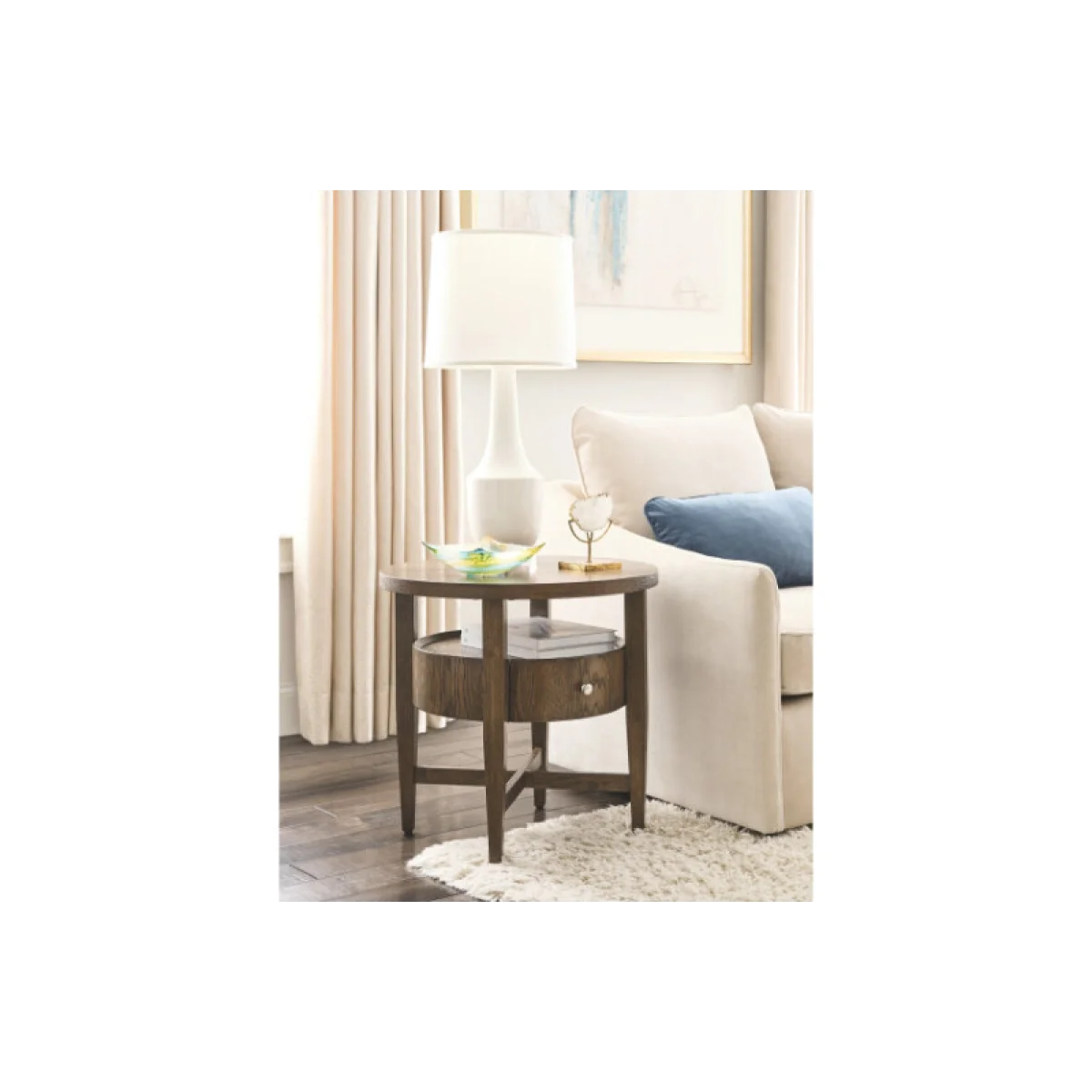 Eldon Round End Table End tables Brown 6