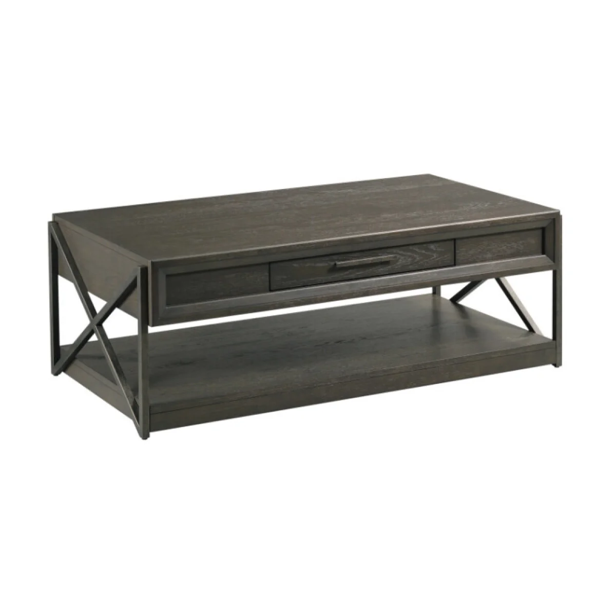 Simon Rectangular Drawer Coffee Table Cocktail & Coffee Tables Brown 4