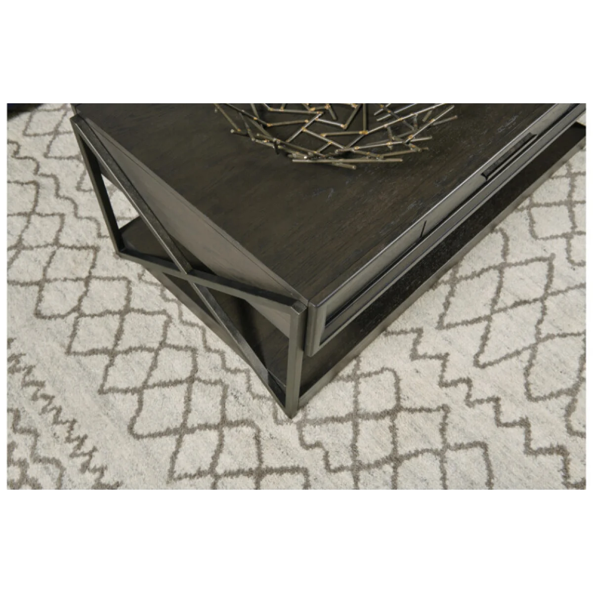 Simon Rectangular Drawer Coffee Table Cocktail & Coffee Tables Brown 7