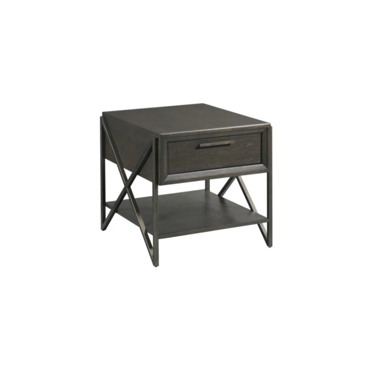 Simon Rectangular Drawer End Table End tables Brown 4