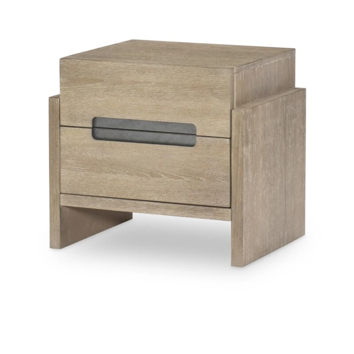 Nightstand Weathered Oak Finish Youth Nightstands Brown 4
