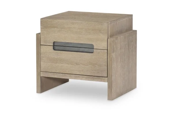 Nightstand Weathered Oak Finish Youth Nightstands Brown