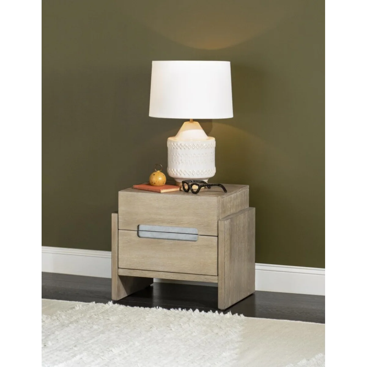 Nightstand Weathered Oak Finish Youth Nightstands Brown 7