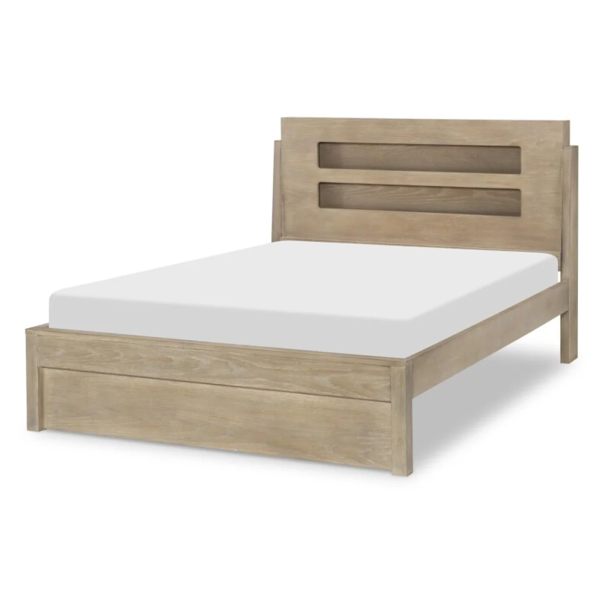 Complete Panel Bed 46 Weathered Oak Finish Youth Beds Brown 4