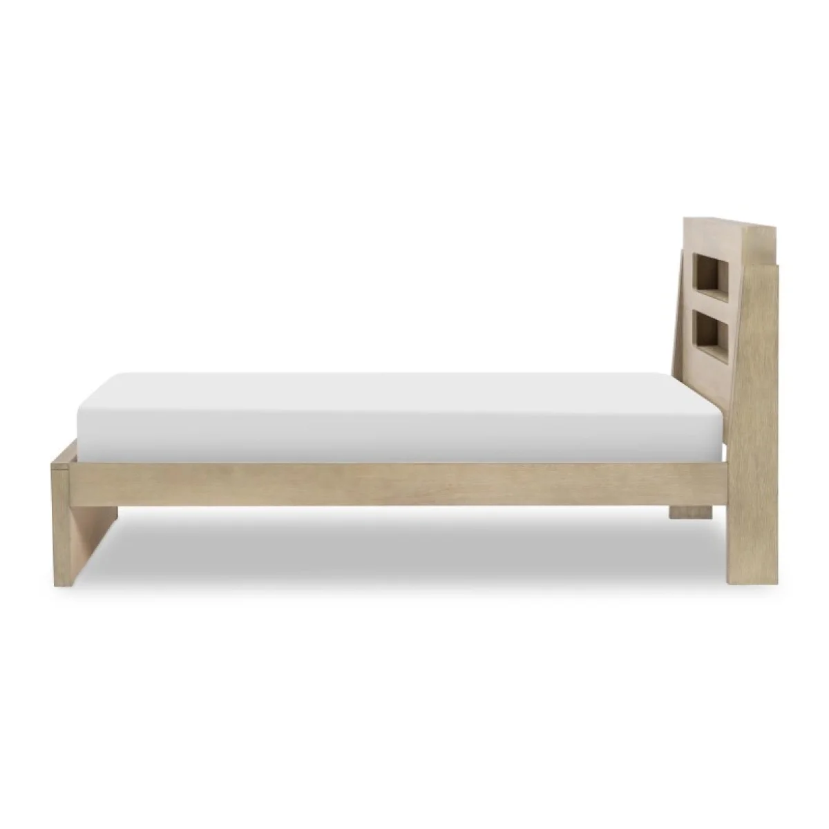 Complete Panel Bed 46 Weathered Oak Finish Youth Beds Brown 22