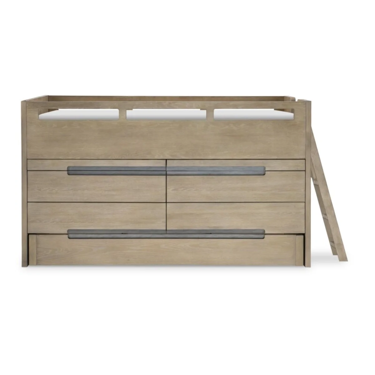 Complete Captains Bed 33 Weathered Oak Finish Youth Beds Brown 9