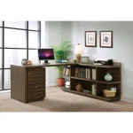 Mobile File Cabinet Office Storage Brown 13