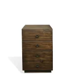 Mobile File Cabinet Office Storage Brown 15