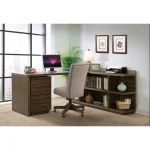 Mobile File Cabinet Office Storage Brown 20