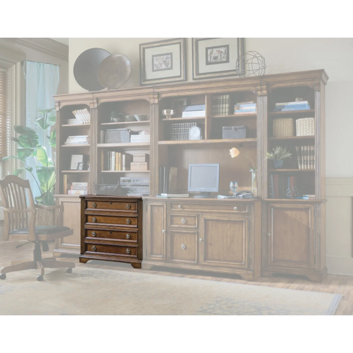 Brookhaven Lateral File Office Storage Brown 4