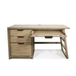 Single Pedestal Desk Desks Cream 15