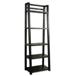 Leaning Bookcase Bookcases black 15