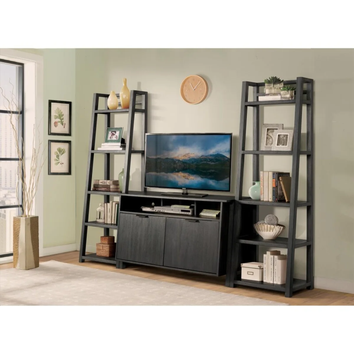 Leaning Bookcase Bookcases black 9
