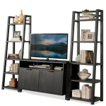 Leaning Bookcase Bookcases black 20