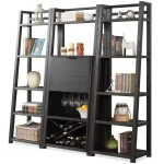 Leaning Bookcase Bookcases black 21
