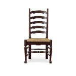 English Country Ladderback Side Chair Chairs & Benches Brown 11