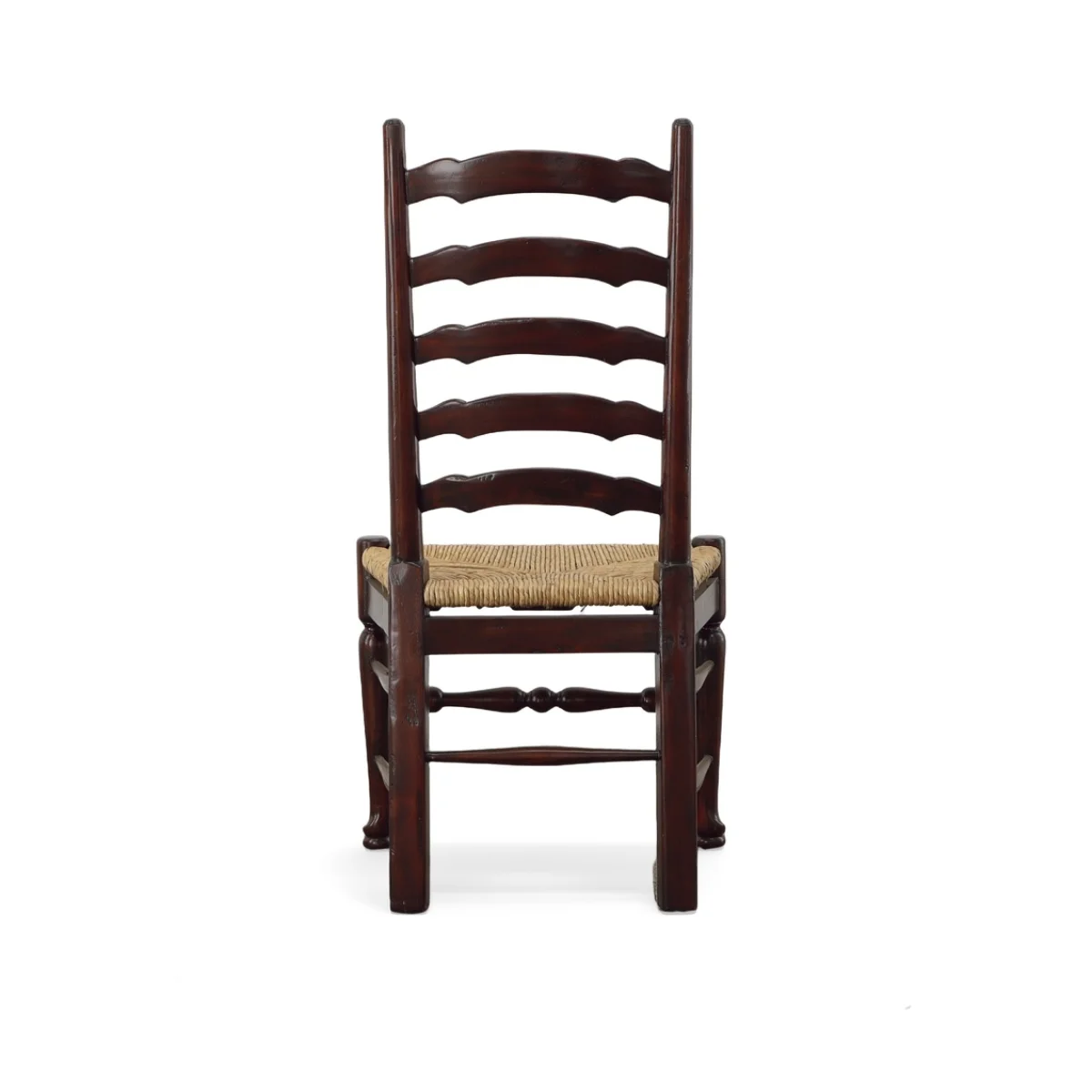 English Country Ladderback Side Chair Chairs & Benches Brown 8