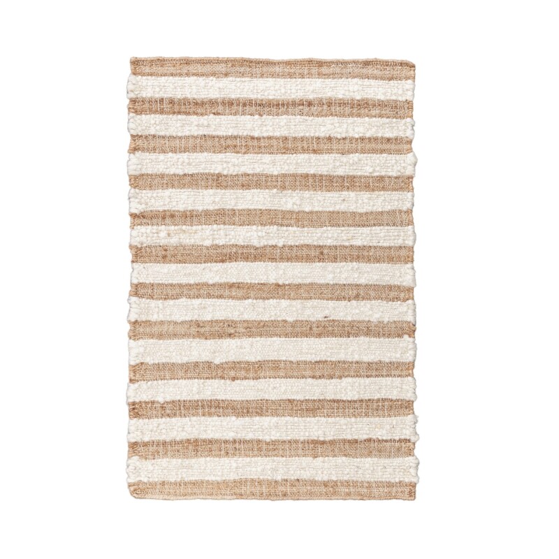 Rhodes Stripe Natural/ivory 1'x1'