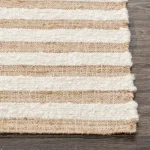 Rhodes Stripe Natural/ivory 1'x1' - Image 4