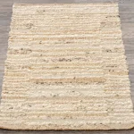 Idra Rug -natural/ivory 1'x1' swatch - Image 8