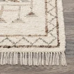 Gazi Ivory/brown Multi 1'x1' swatch - Image 4