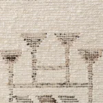 Gazi Ivory/brown Multi 1'x1' swatch - Image 6